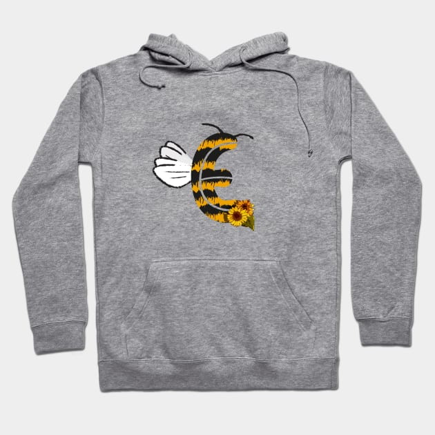 Bee Letter - E Hoodie by Fusti